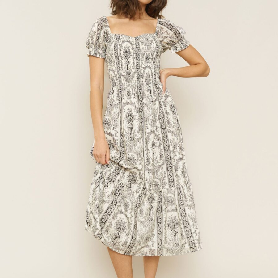 Harper Dress in Venetian Print