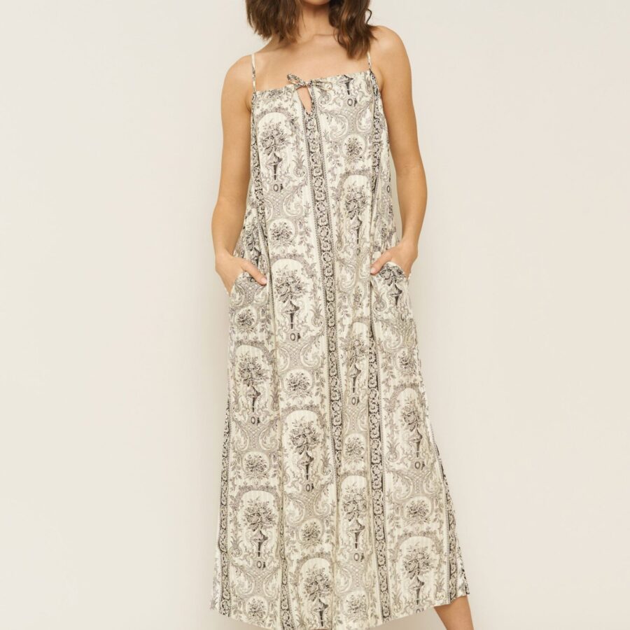 Soliel Dress in Venetian Print